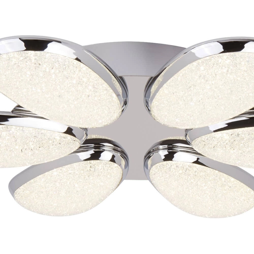 Design ceiling lamp Lori 6-light grey Searchlight 5053423097633