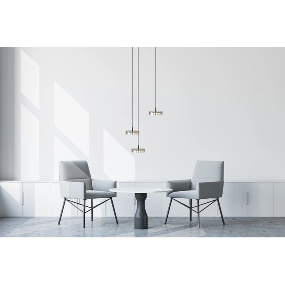 3-light pendant lamp Imperia Ø 35cm black with nickel Masterlight 8718121359410