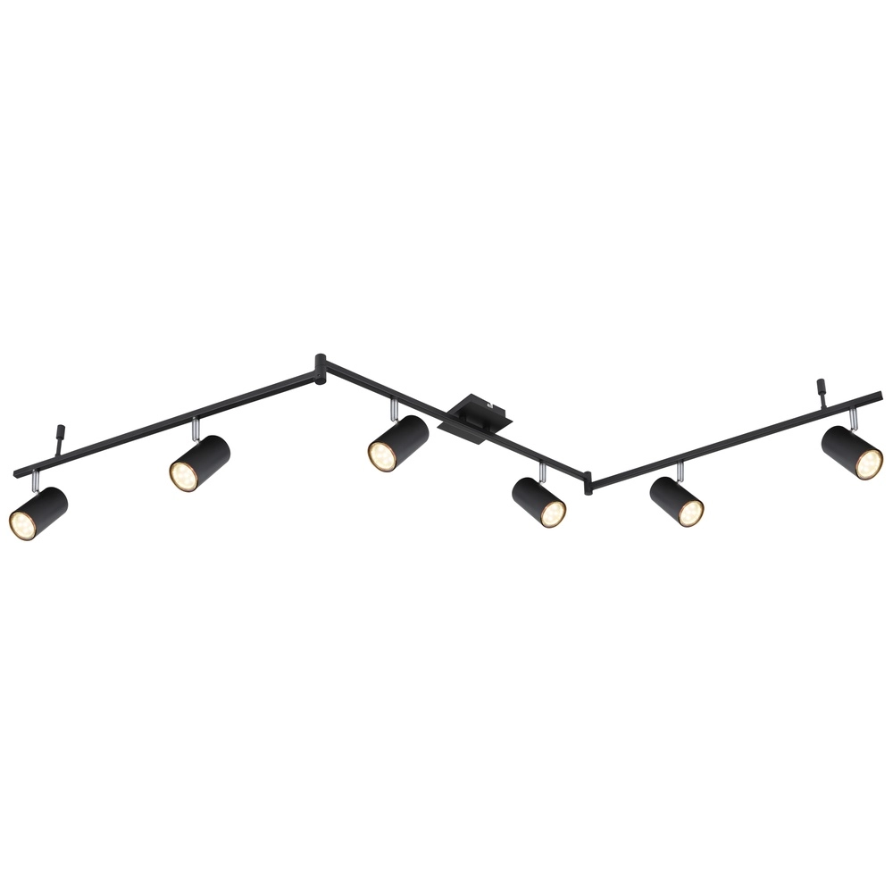 Ceiling lamp Robby 6-light black