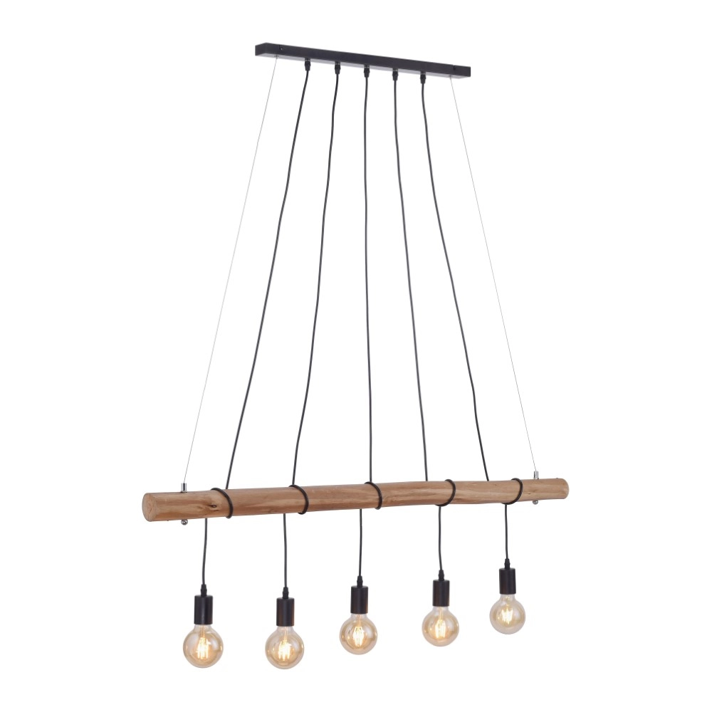5-light dining room pendant lamp Damian Just Light 4043689956806