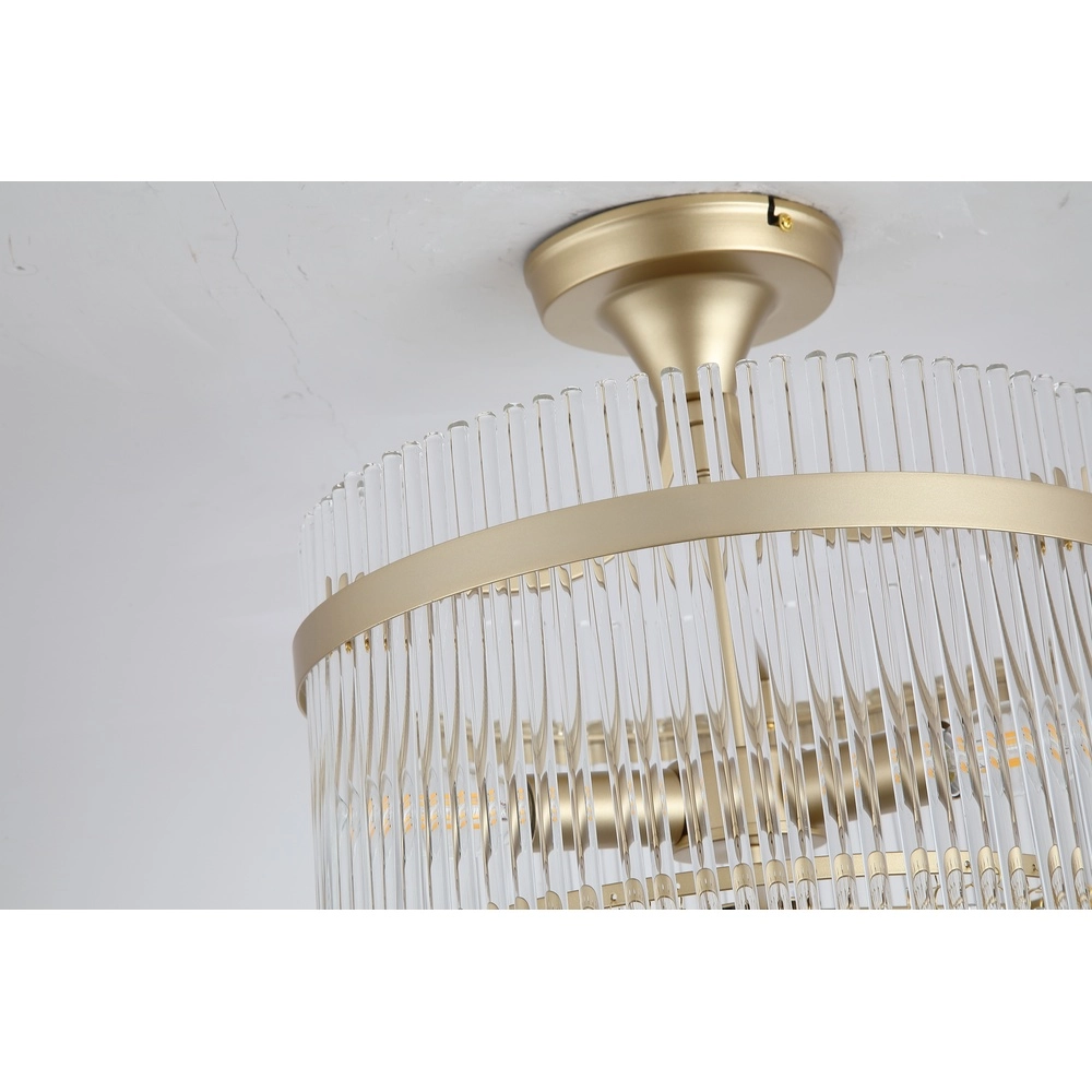 Ceiling lamp Lara Gold with clear glass Searchlight 5053423301471