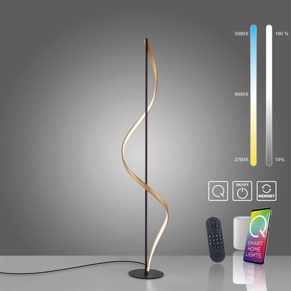 Design floor lamp Q-Swing anthracite Paul Neuhaus 4012248373781