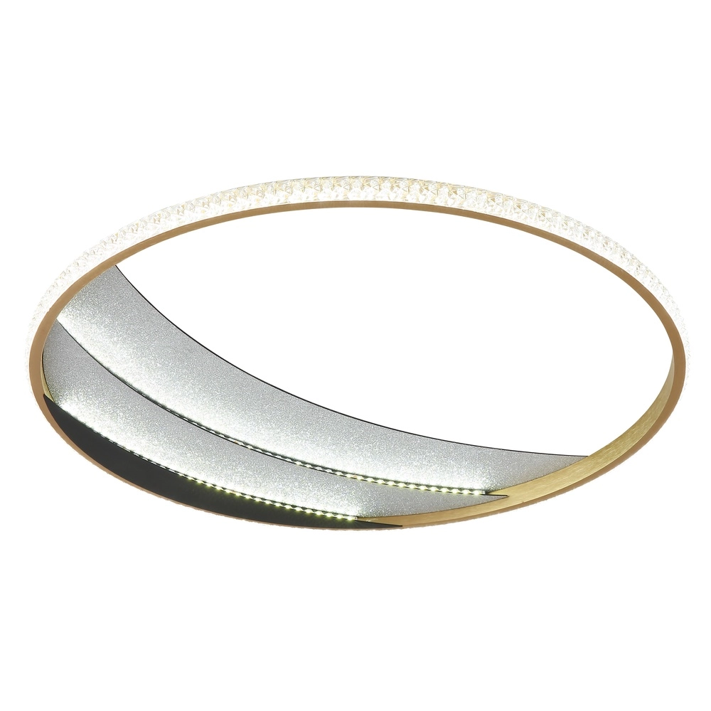 Unique ceiling lamp Constance black with gold Ø 52cm Globo 9007371572847