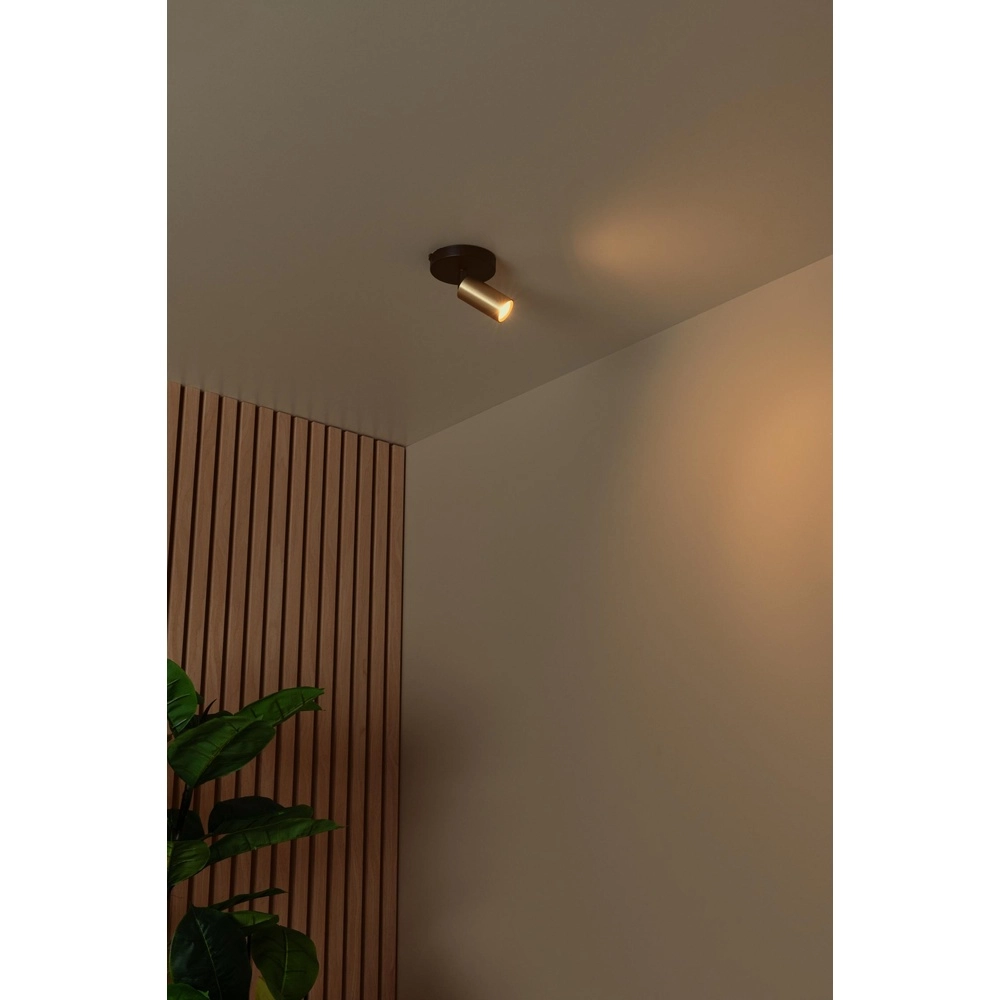 Ceiling spotlight Ritmo mini GU10 gold Lucide 5411212093950
