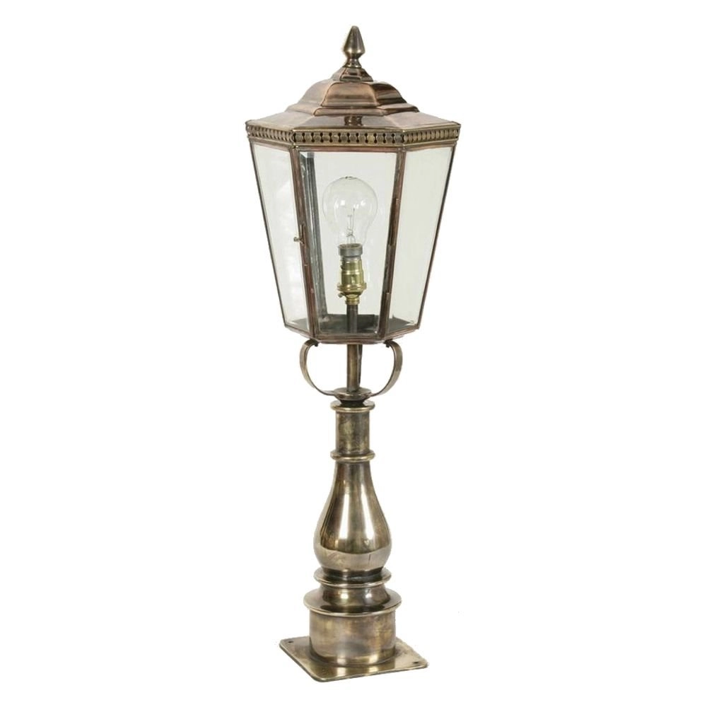 Country outdoor lamp Chelsea Pillar handmade