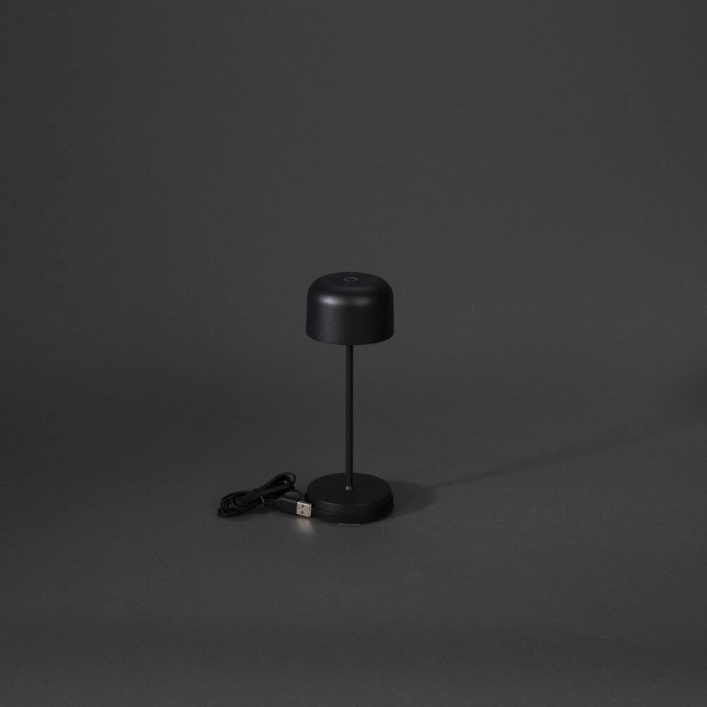 Rechargeable table lamp Lille mini black KonstSmide 7318307835755