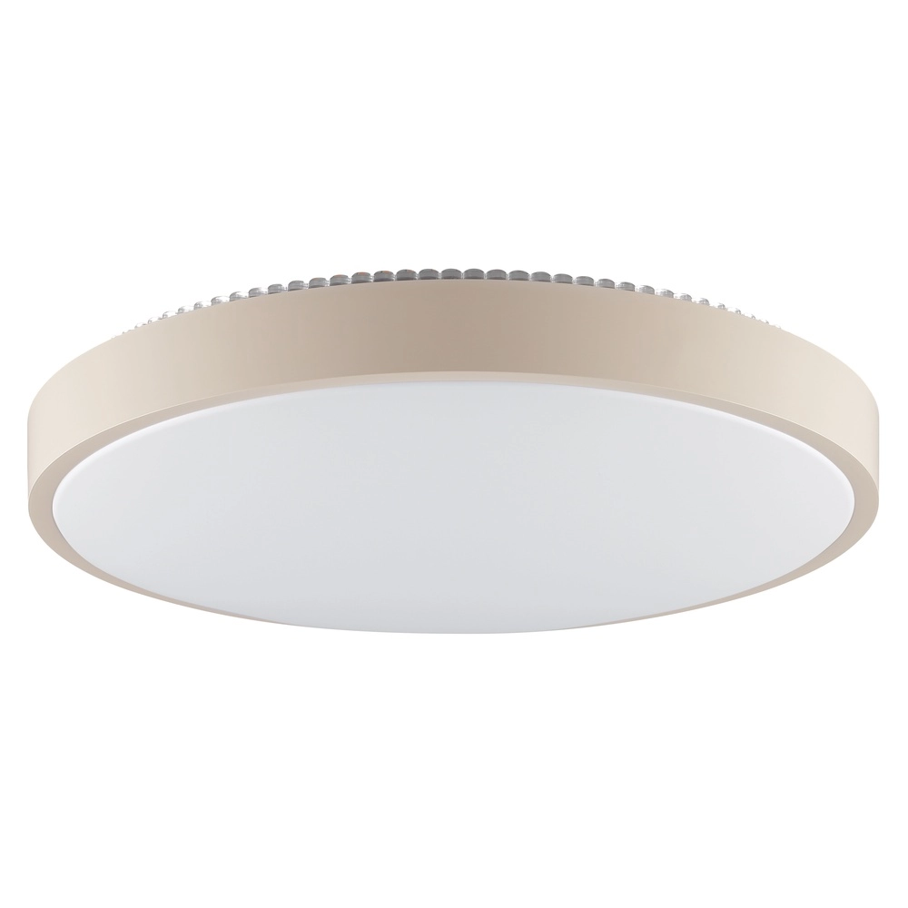 Ceiling light Solistra sand brown with white Ø 44,5cm