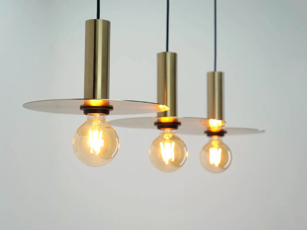 Golden 3-light pendant lamp Escandell Eglo 9008606273881