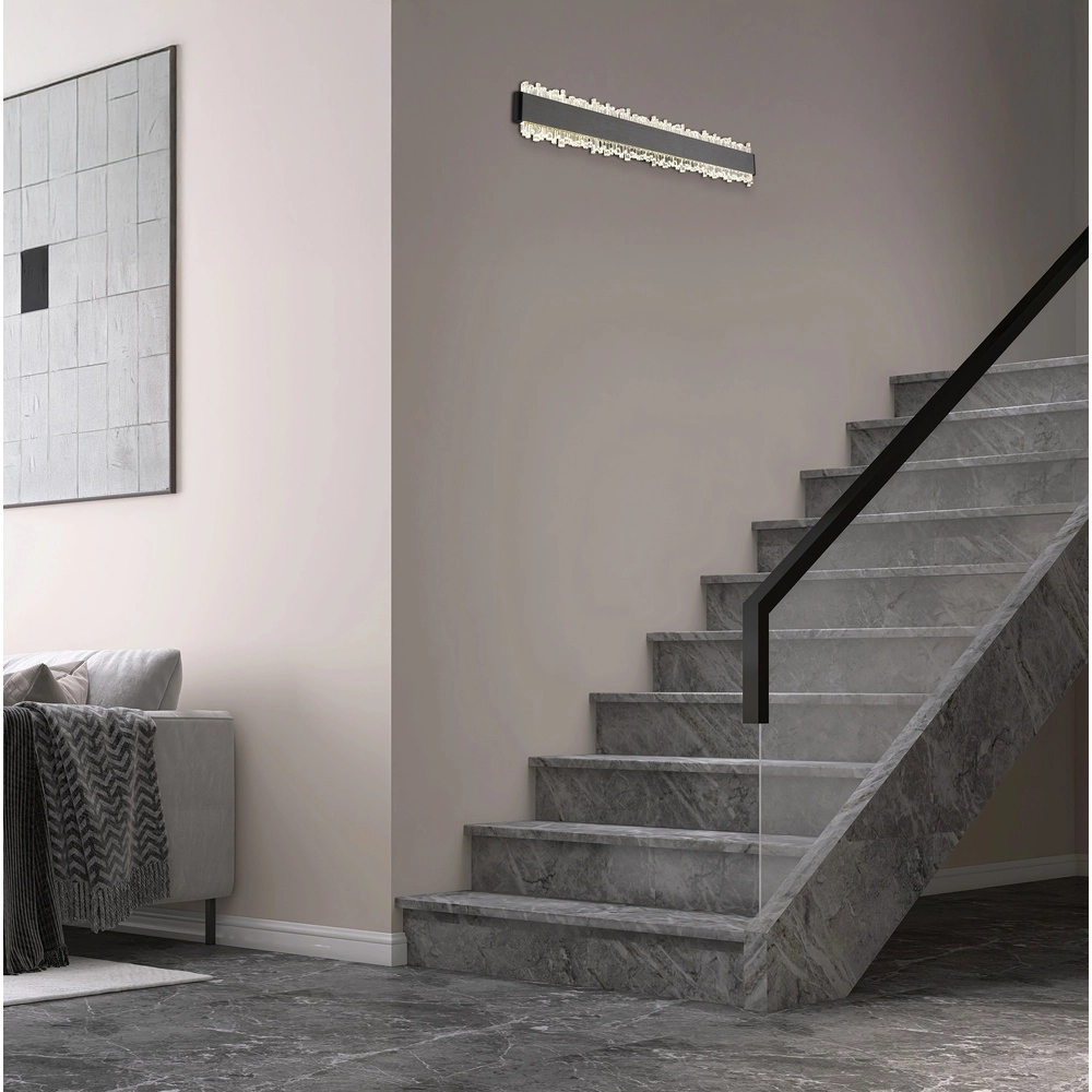 Black wall lamp Stalagmita 48cm Globo 9007371566754