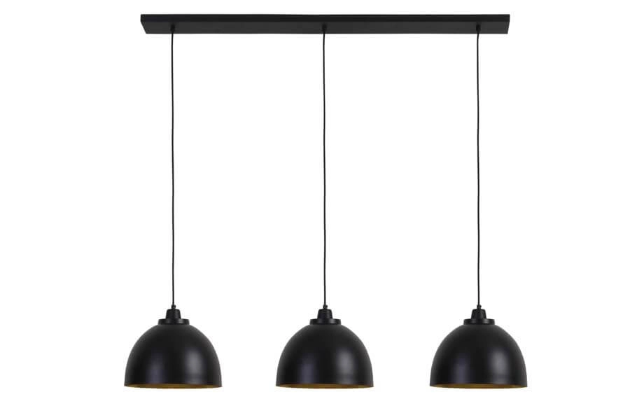 Country Pendant Lamp Kylie 3-light black Light & Living 8717807188306