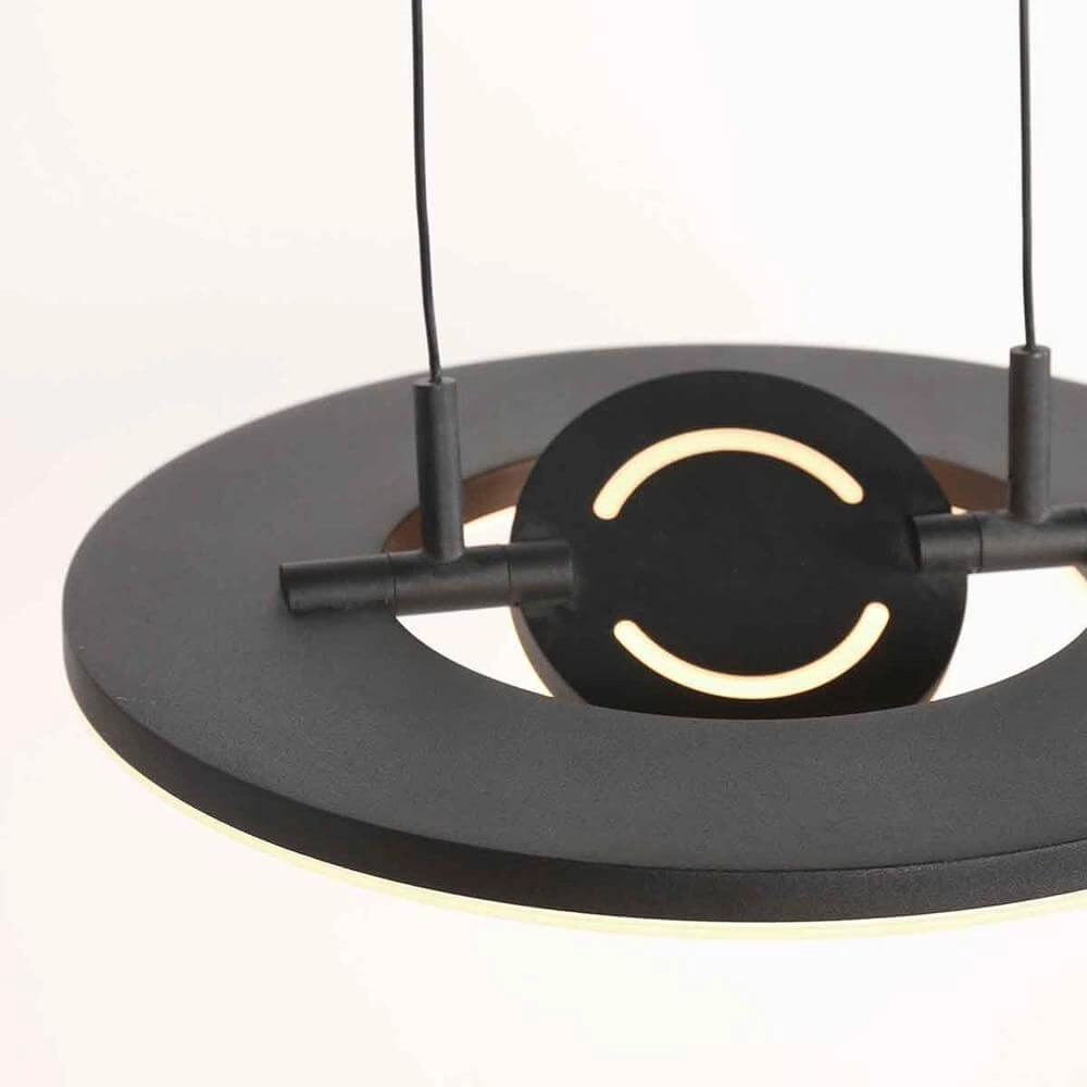 Sleek pendant lamp Soleil Ø 32cm black Steinhauer 8712746176681
