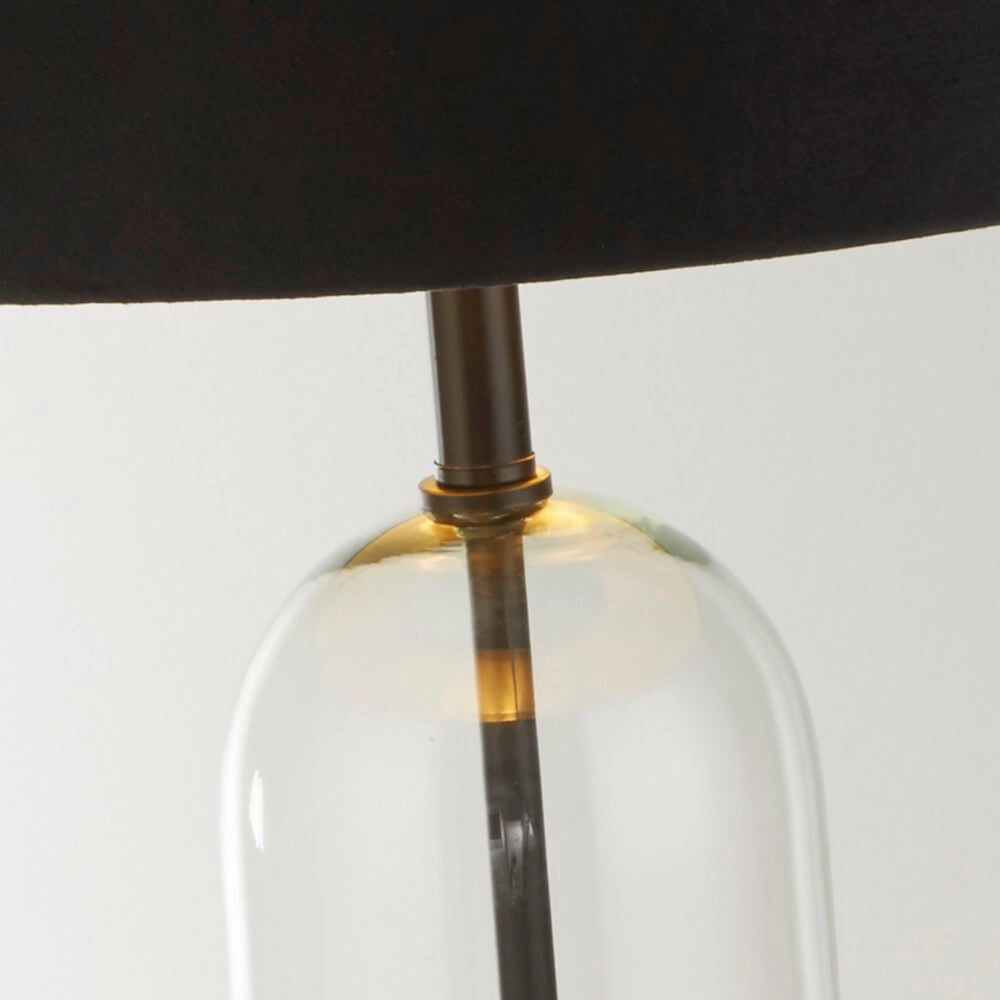 Unique table lamp Oxford with black hood Searchlight 5053423256641