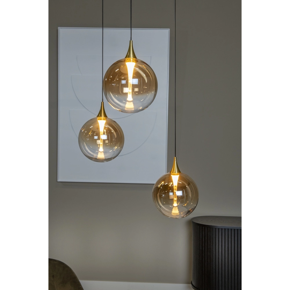 Design LED pendant light Gisela fading - 3x Ø 16cm Premium by Lucide 5411212134790
