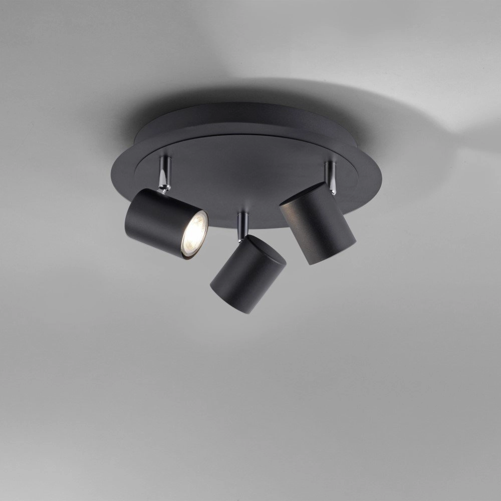 Black surface mounted spot Tarik with led Just Light 4043689973919