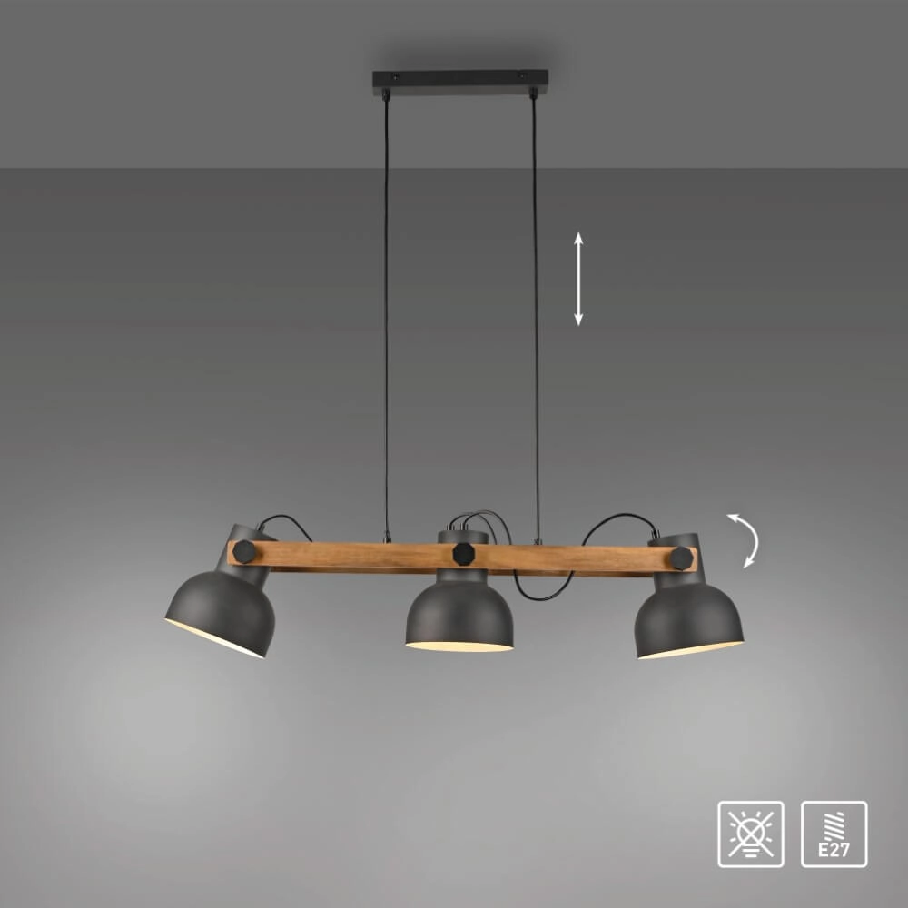 Pendant lamp Cup 2.0 3-light Just Light 4043689000677