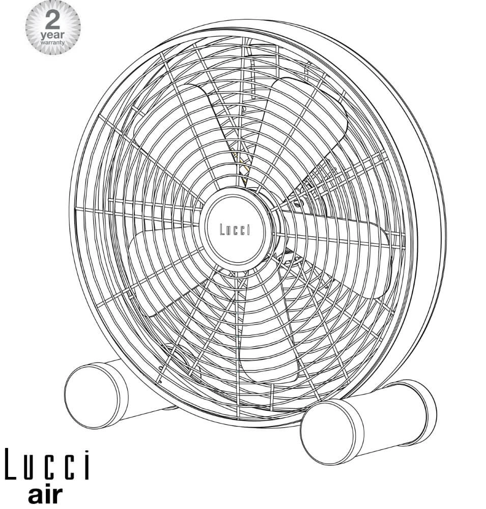 Floor fan Breeze Floor Fan Ø 46cm - Black Beacon 9333509138136