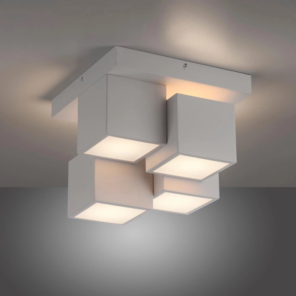 White ceiling lamp Tetris white Just Light 4043689004545