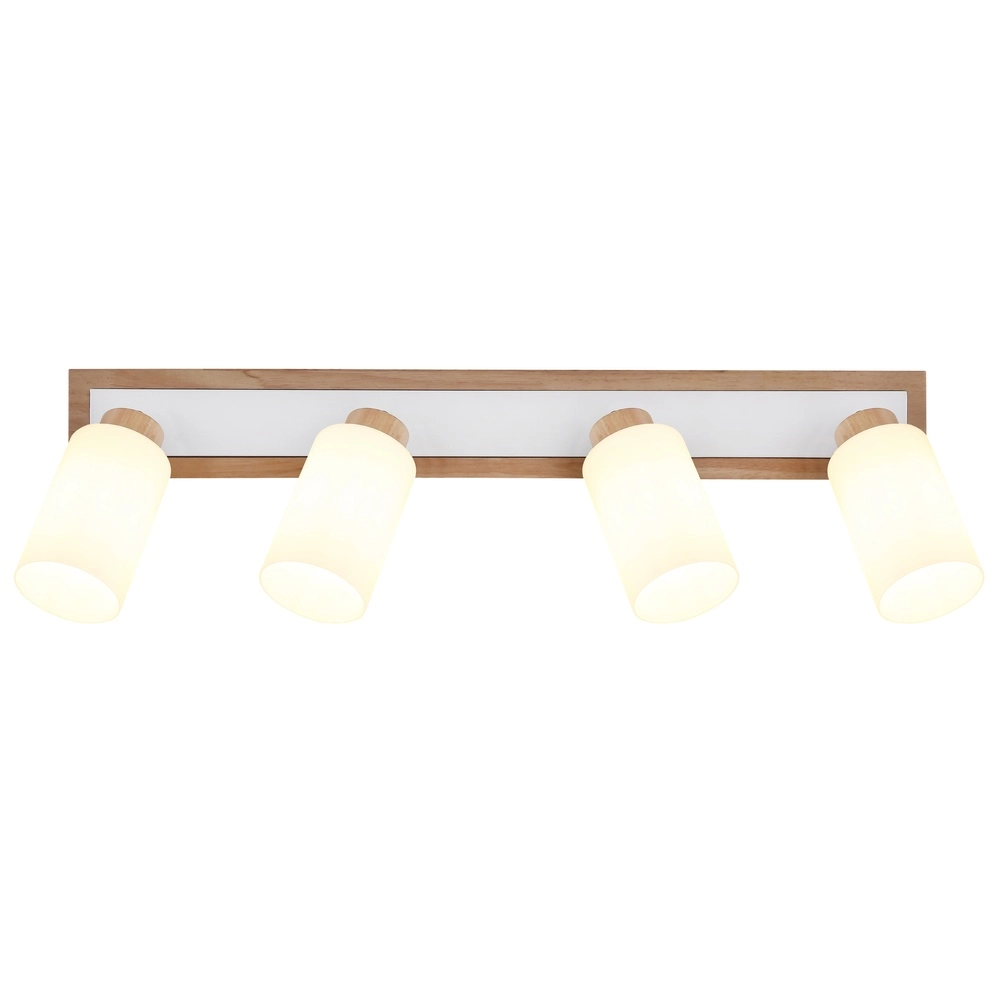 Ceiling lamp Rowena 4-light wood Globo 9007371583362