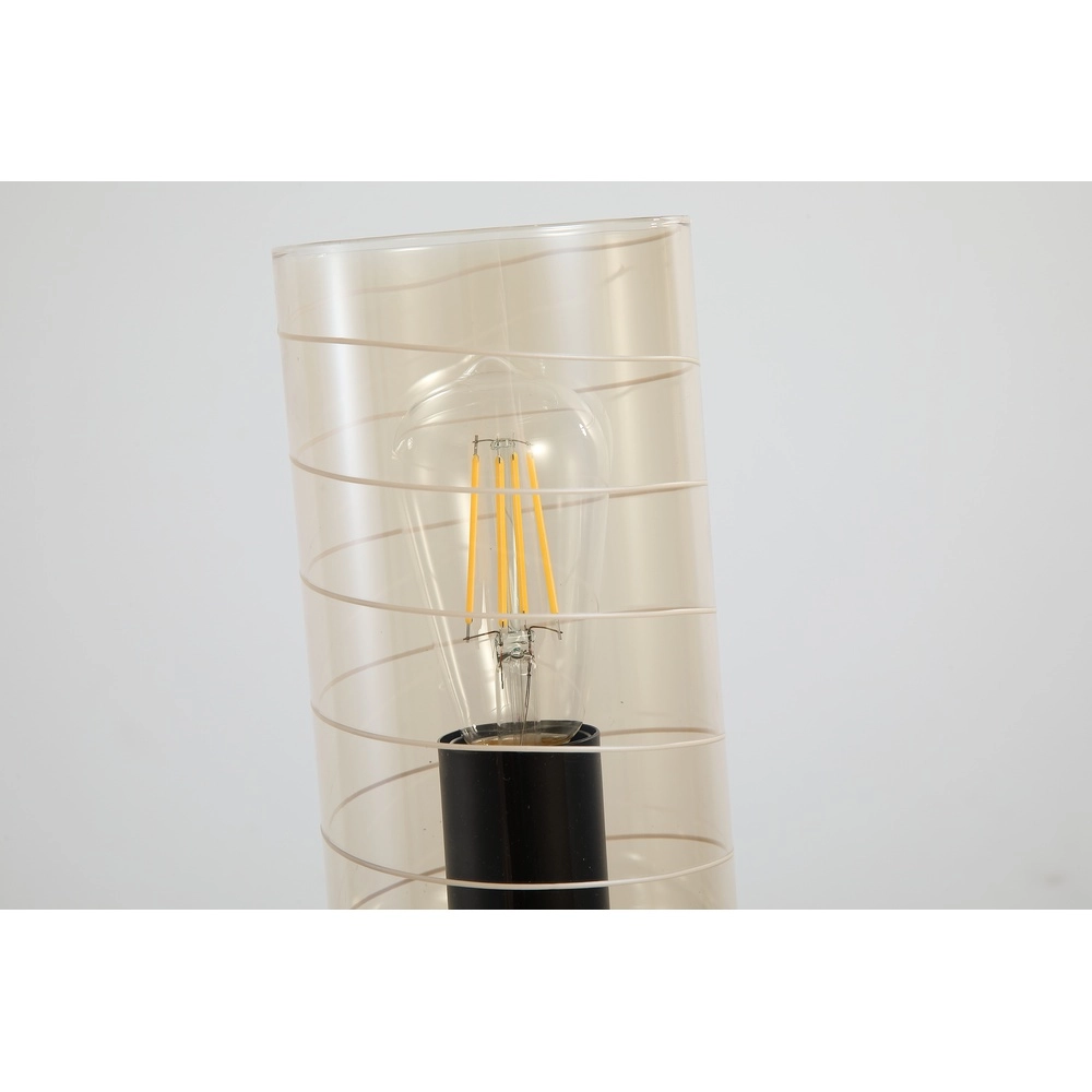 Table lamp Broughton Amber glass Searchlight 5053423300856