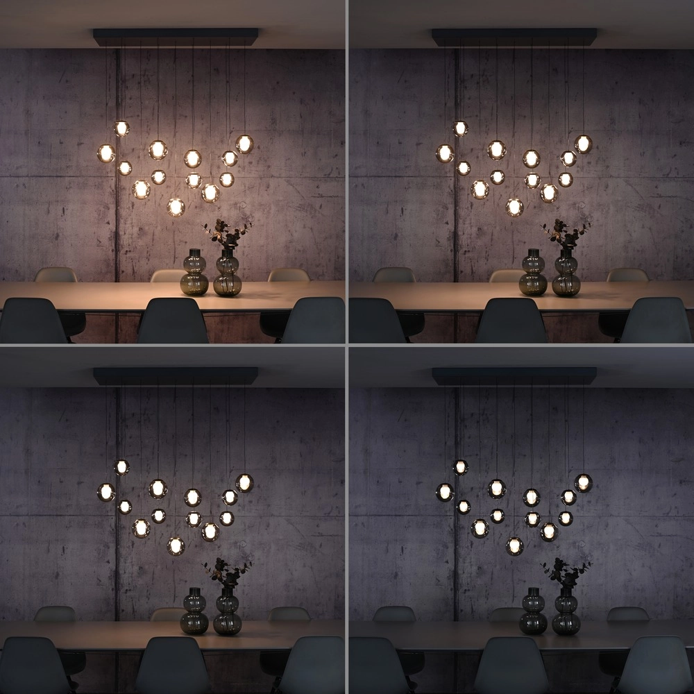 13-light pendant lamp Pure Popup mystic grey Paul Neuhaus 4012248398302