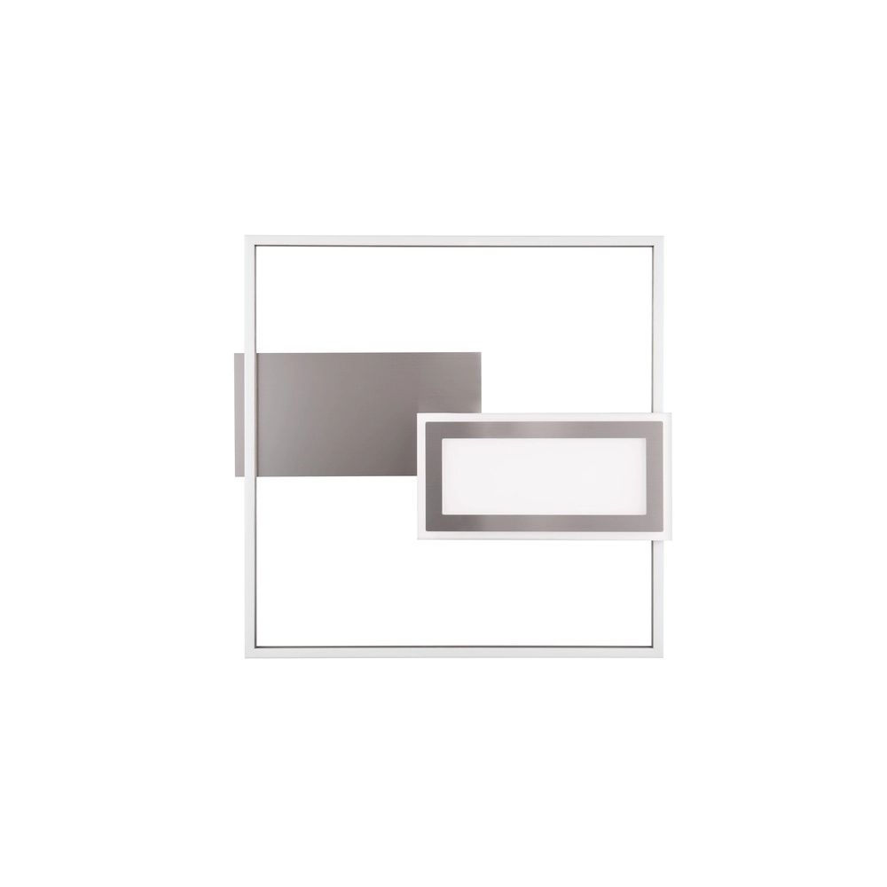 Square ceiling lamp Spiro nickel 50cm Trio 4017807612462