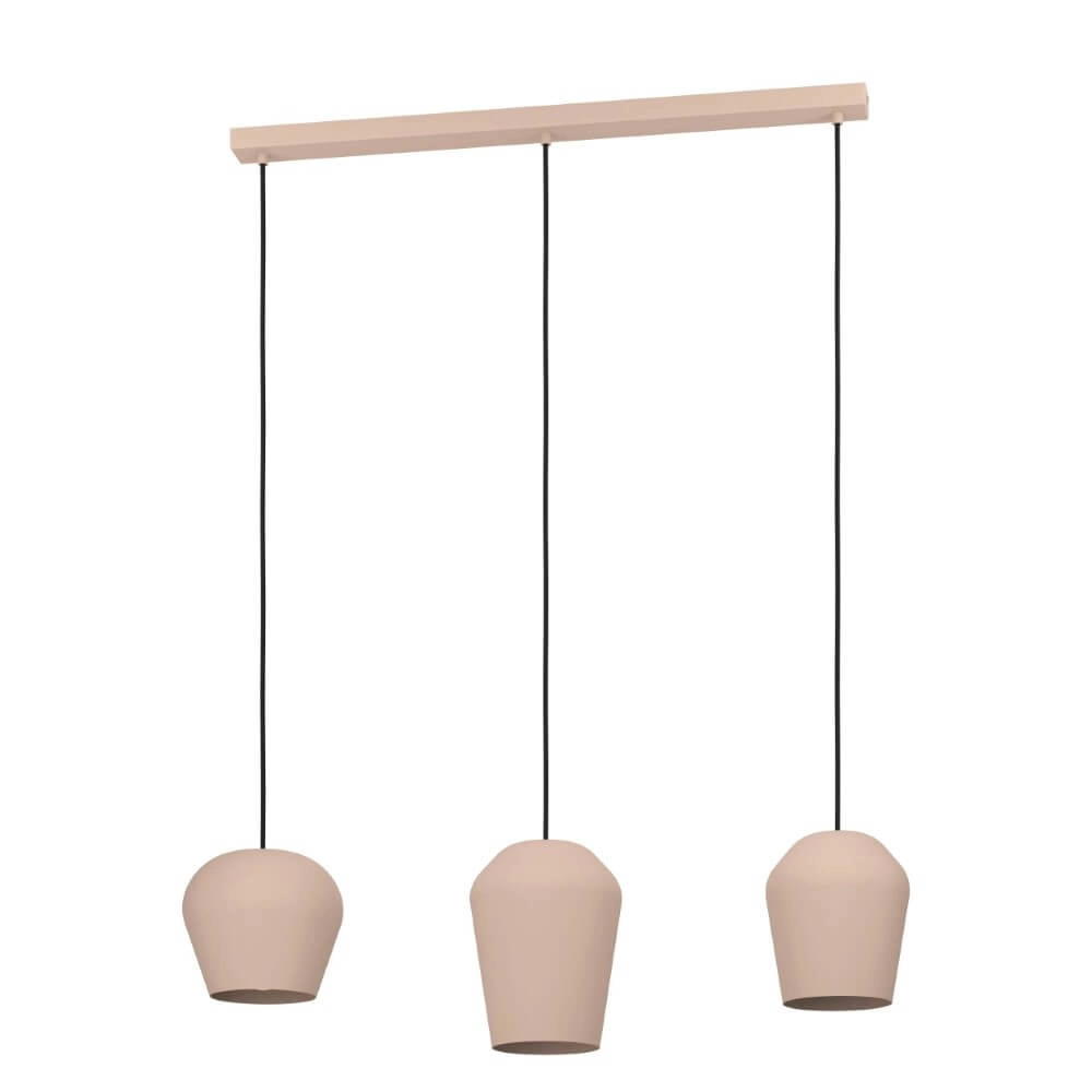 Taupe pendant lamp Cambaito 3-light