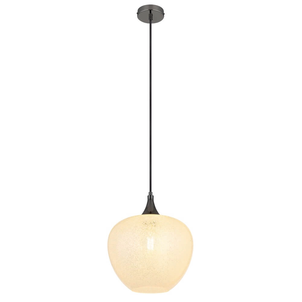 Anthracite pendant lamp Maxy with white glass Ø 29cm
