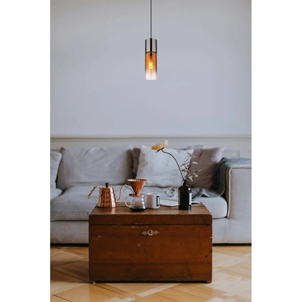 Sleek pendant lamp Annika Gunmetal only Globo 9007371465156