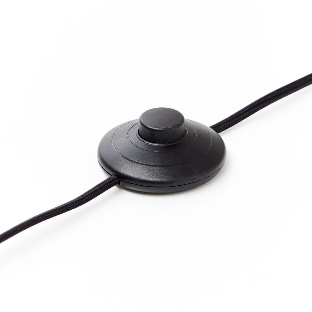Standing lamp Weald black with wood Brilliant 4004353419270