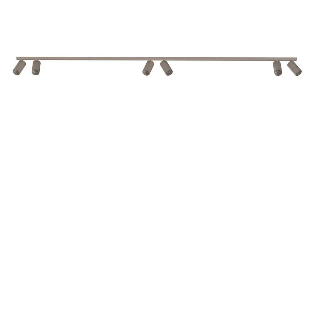 6-light surface-mounted spotlight Mono sand brown
