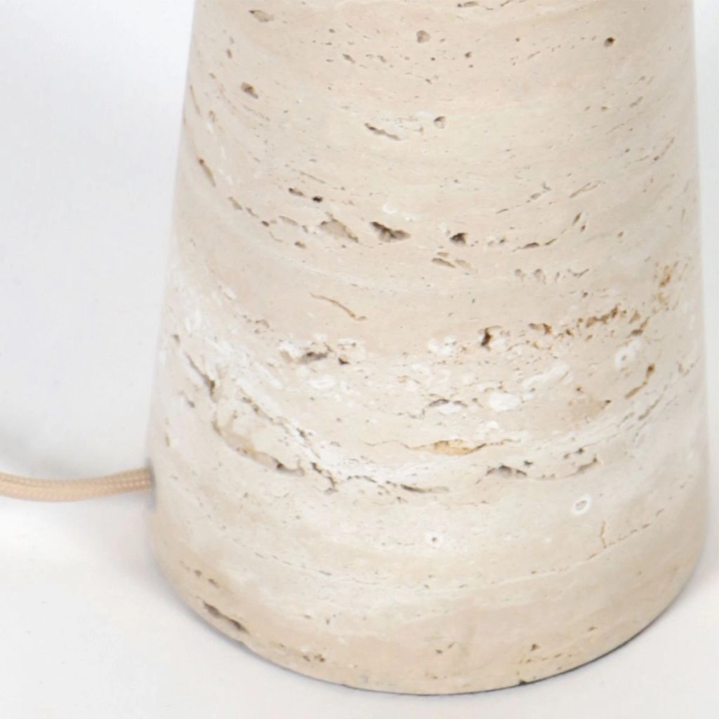 Stone Table Lamp Travino with straw shade Ø30cm Steinhauer 8712746183450