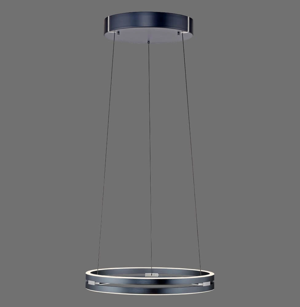 Sleek hanging lamp Pure E-Loop gray Paul Neuhaus 4012248372258