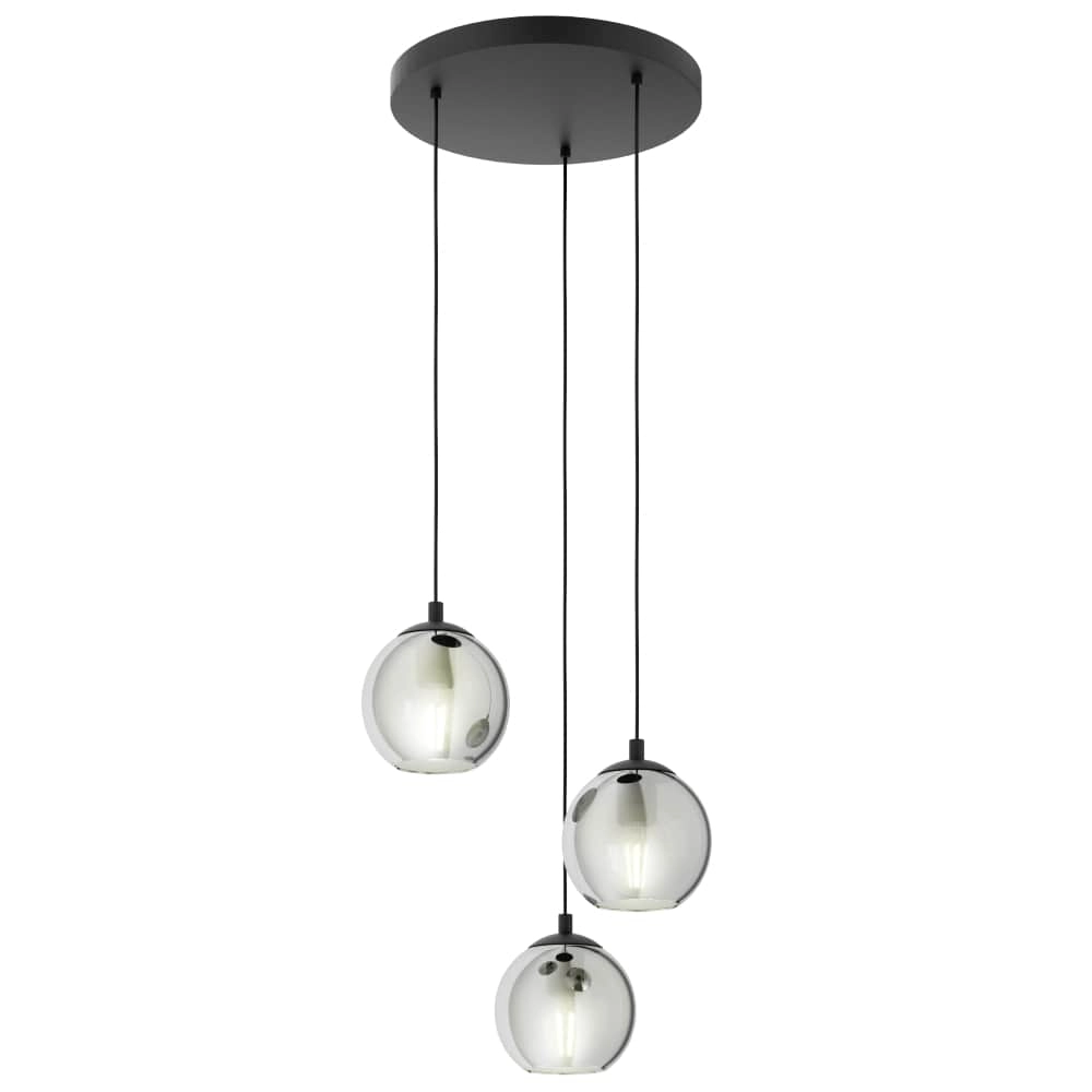 Glass loft hanging lamp Ariscani Ø 42.5cm