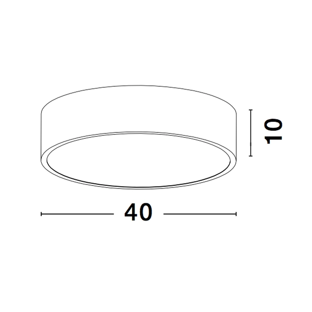 Round ceiling lamp Roda grey Lyora 5212017407160