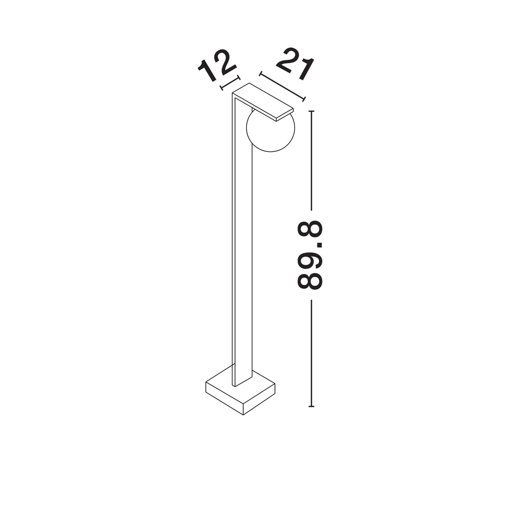 Outdoor lamp Oracle 90cm Lyora 5212017465368