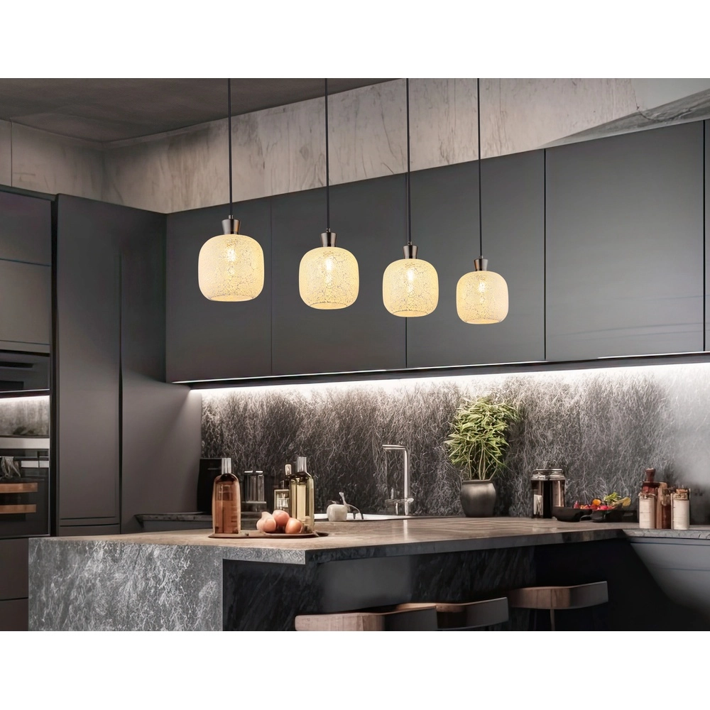 4-lightest pendant lamp Brokana gunmetal Globo 9007371566471