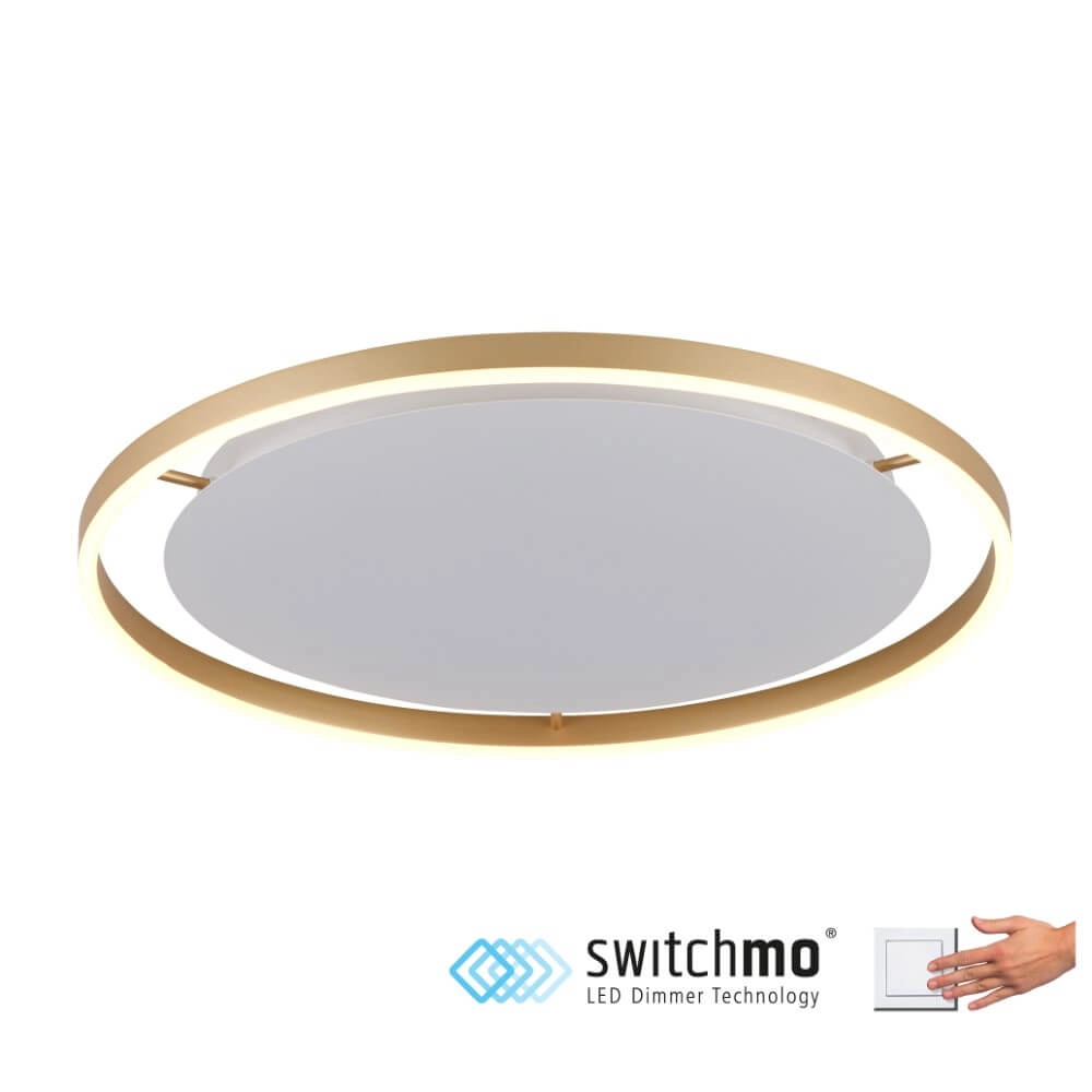 Ceiling lamp Ritus brass Ø 58.5cm Just Light 4043689985639