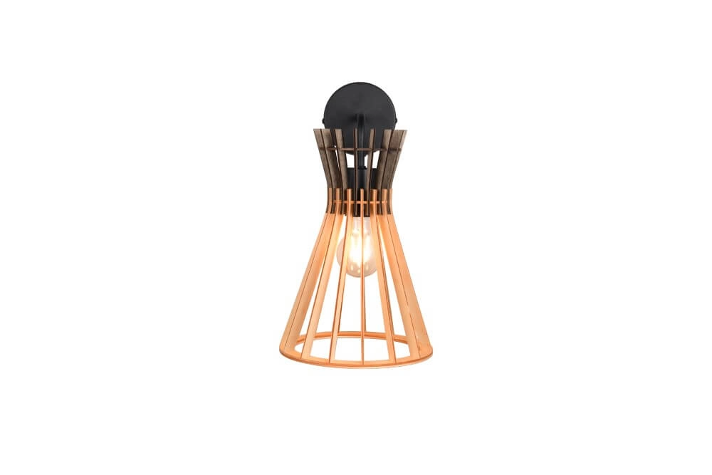 Design pendant lamp Alice wood Trio 4017807637366