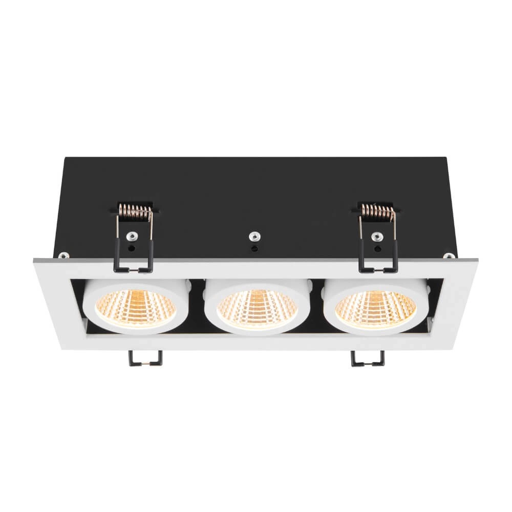 Square LED recessed spotlight Kadux Triple 3x Led - white - 3000K SLV 4024163278836
