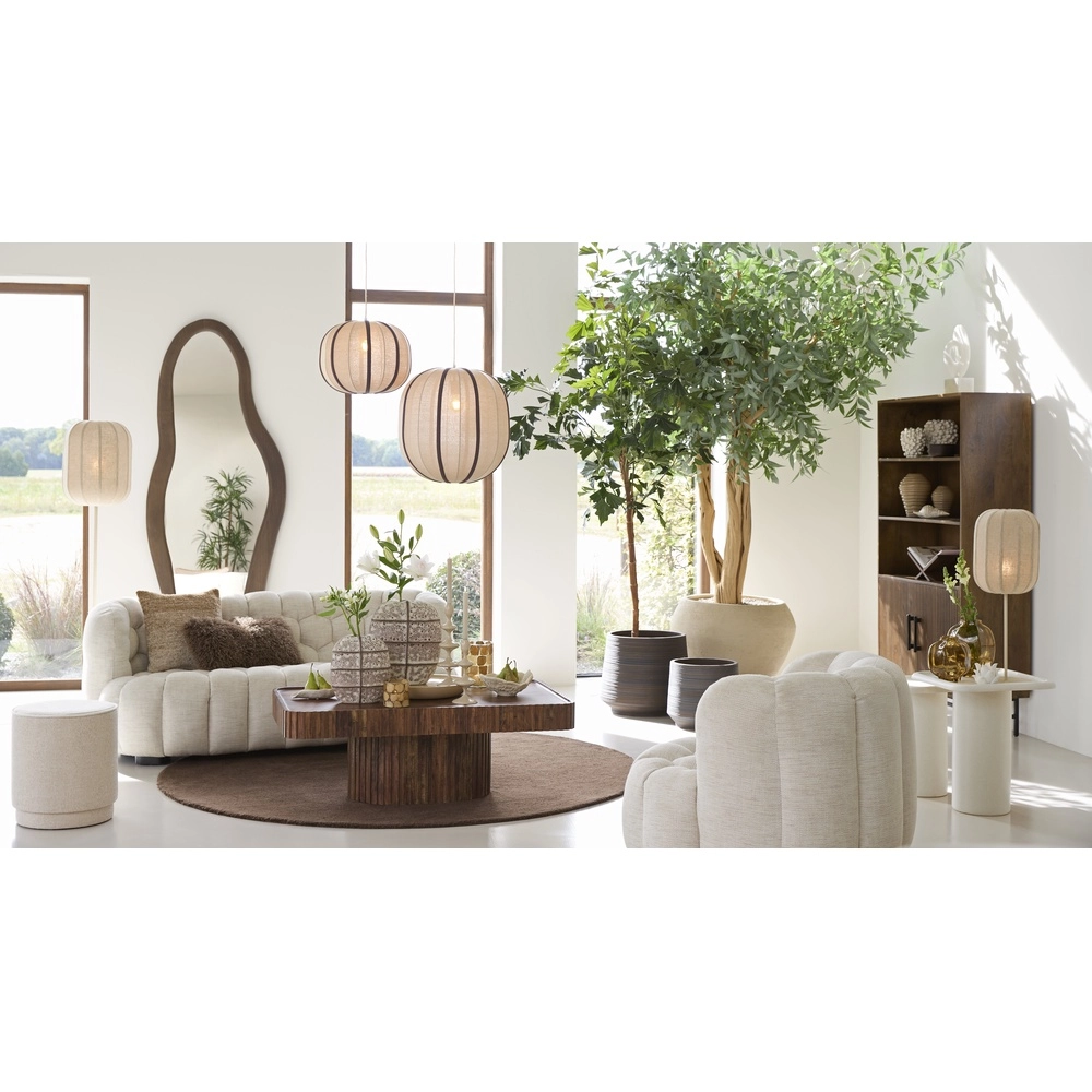 Japandi floor lamp Solune with Ø 35cm shade Light & Living 8717807831882