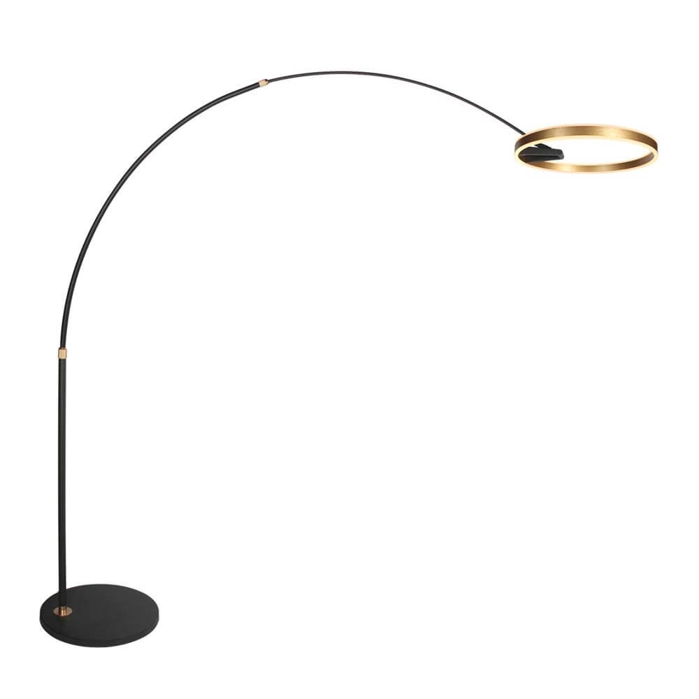 Design arc lamp Ringlux black with gold Steinhauer 8712746177398