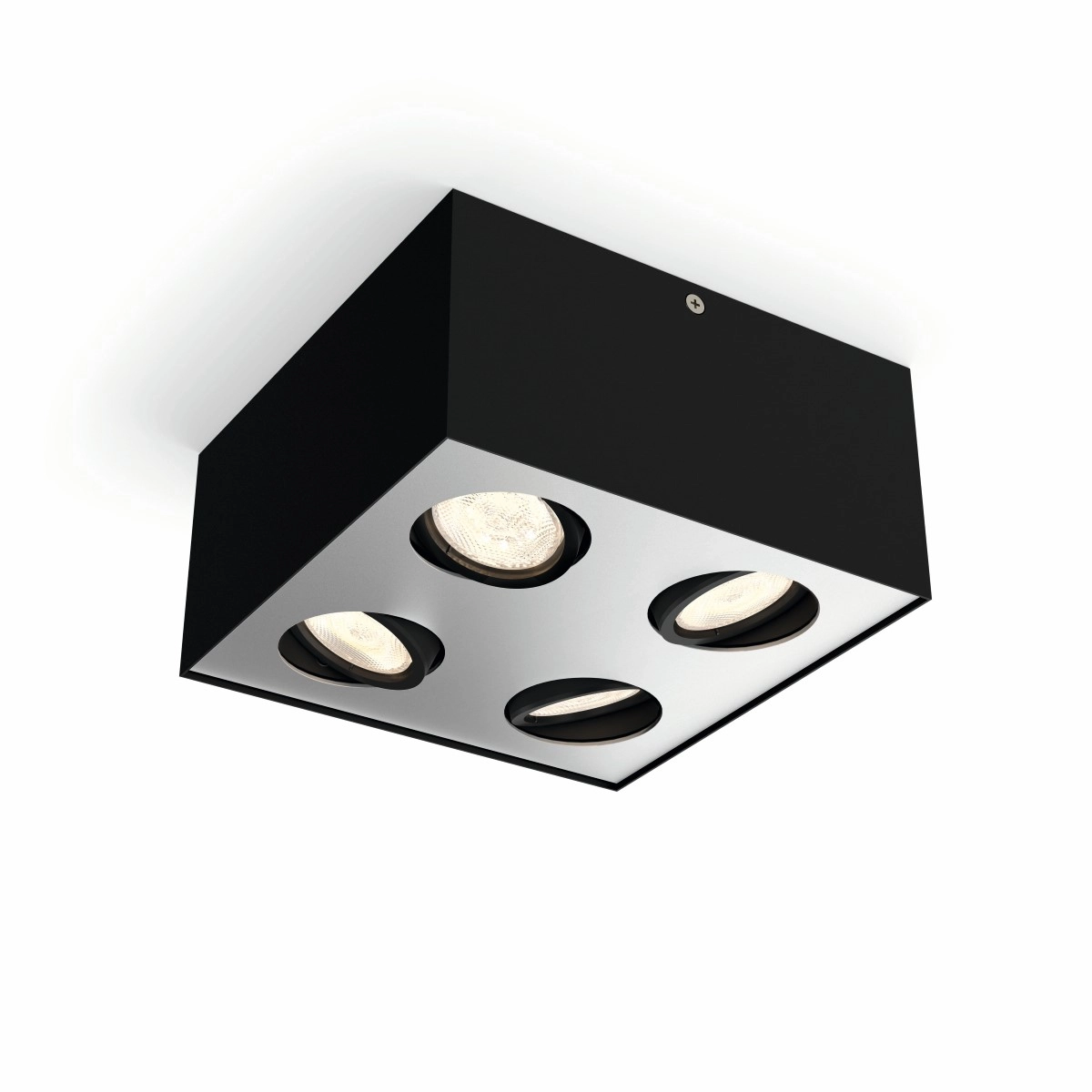 Spot lamp Box 4-light black Philips 8718696164556