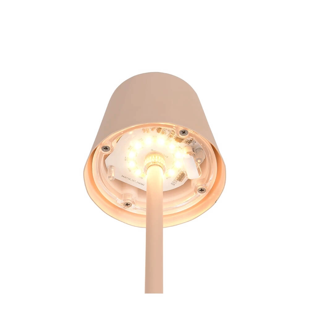 Rechargeable table lamp Diaz sandy Trio 4017807644791