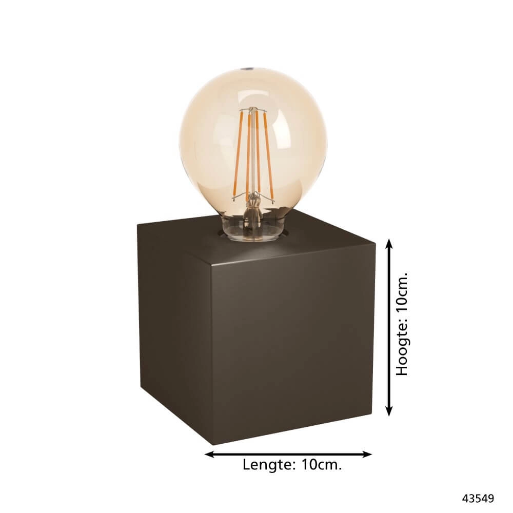 Table block Prestwick 2 dark bronze Eglo 9002759435493