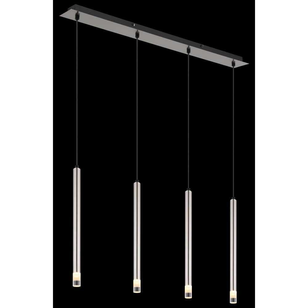 Design pendant lamp Ryan 4-light nickel Globo 9007371487042