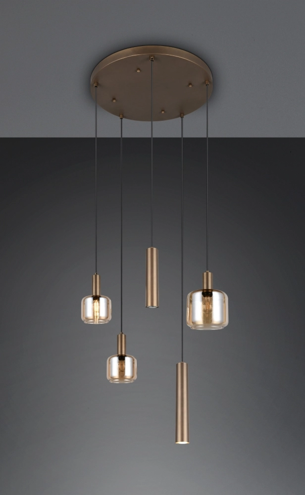 Design pendant lamp Mataro 5-light (2x GU10) Trio 4017807707717