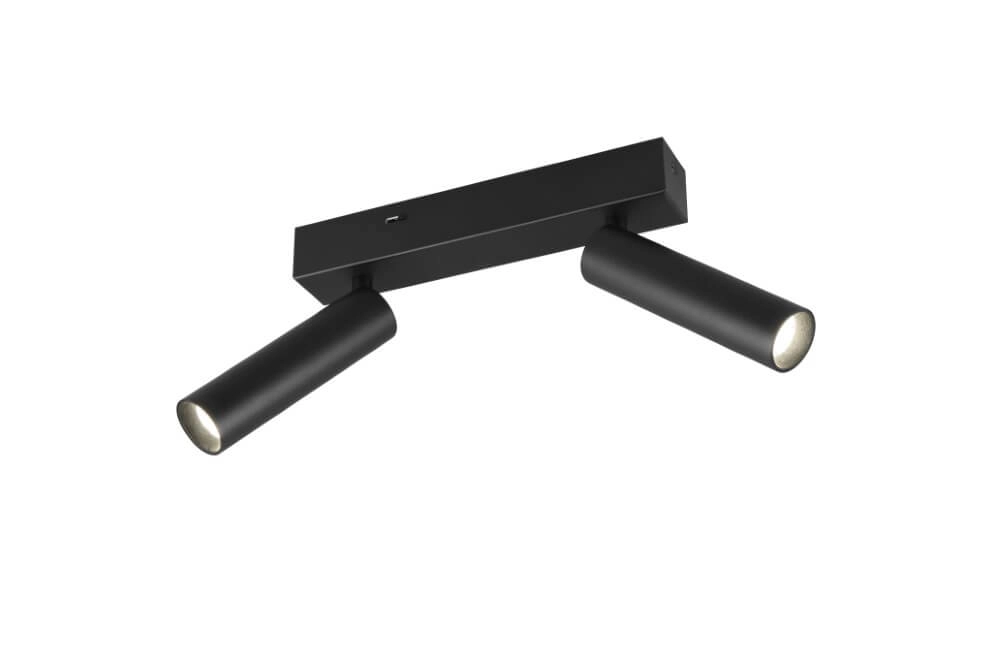 Slim ceiling spotlight Ambala 2x LED - Black Trio 4017807612639