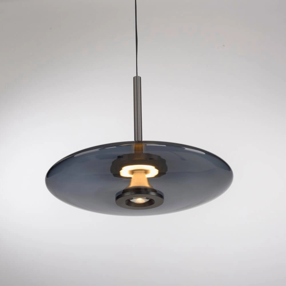 Hanging lamp Pure E-Vitrum design gray Paul Neuhaus 4012248382684