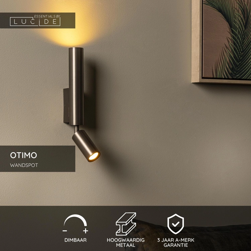 Wall light Otimo coffee brown Lucide 5411212094186