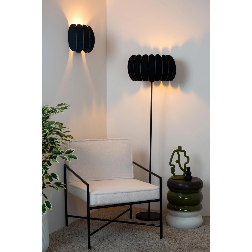 Floor lamp Spencer Black Lucide 5411212343741